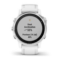 Часы Garmin Fenix 6S Silver with White Band