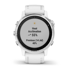 Годинник Garmin Fenix 6S Silver with White Band