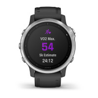 Годинник Garmin Fenix 6S Silver with Black Band