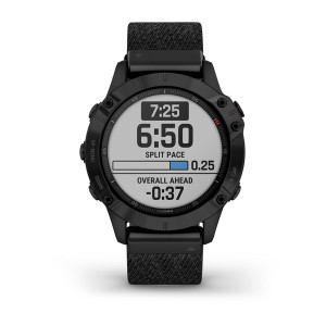 Годинник Garmin Fenix 6 Sapphire Black DLC with Heathered Black Nylon Band