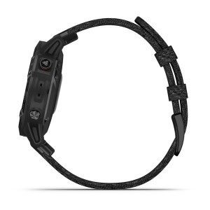 Годинник Garmin Fenix 6 Sapphire Black DLC with Heathered Black Nylon Band