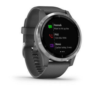 Годинник Garmin vivoactive 4 Shadow Gray/Silver 