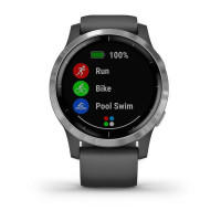 Годинник Garmin vivoactive 4 Shadow Gray/Silver 