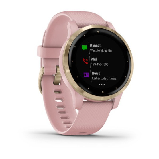 Годинник Garmin vivoactive 4S Dust Rose/Light Gold 