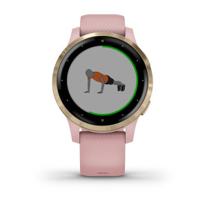 Годинник Garmin vivoactive 4S Dust Rose/Light Gold 