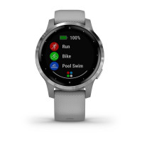 Годинник Garmin vivoactive 4S Powder Gray/Silver 
