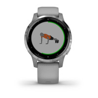 Годинник Garmin vivoactive 4S Powder Gray/Silver 
