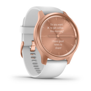 Годинник Garmin vivomove Style Rose Gold-White Silicone