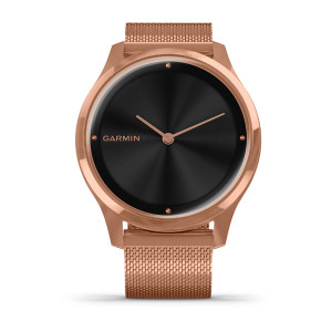 Годинник Garmin vivomove Luxe Rose Gold-Black Milanese