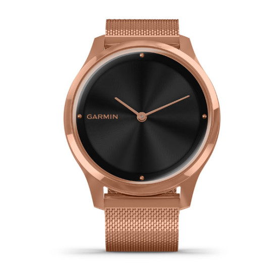 Годинник Garmin vivomove Luxe Rose Gold-Black Milanese