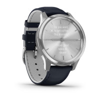 Годинник Garmin vivomove Luxe Silver-Blue Leather