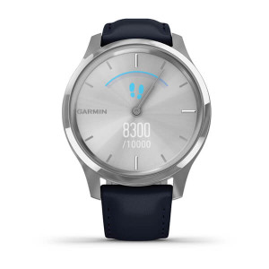 Годинник Garmin vivomove Luxe Silver-Blue Leather