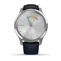Годинник Garmin vivomove Luxe Silver-Blue Leather