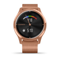Годинник Garmin vivomove Luxe Rose Gold-Black Milanese