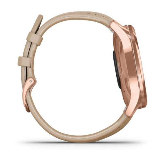 Годинник Garmin vivomove Luxe Rose Gold-Beige Leather