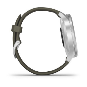 Годинник Garmin vivomove Style Silver-Moss Green Silicone