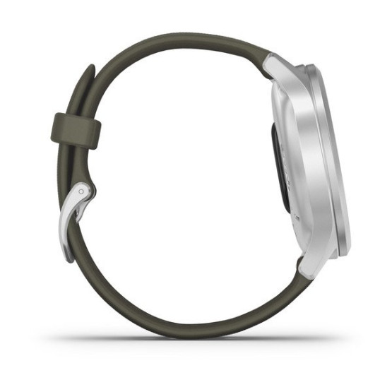 Годинник Garmin vivomove Style Silver-Moss Green Silicone