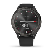 Часы Garmin vivomove 3, Slate, Black, Silicone