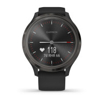 Часы Garmin vivomove 3, Slate, Black, Silicone