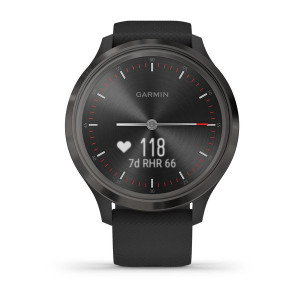 Годинник Garmin vivomove 3 Sport Black-Gunmetal Silicone