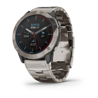 Garmin Quatix 6X Solar Titanium with Titanium Band