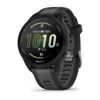 Смарт-годинник Garmin Forerunner 165 з чорним силіконовим ремінцем