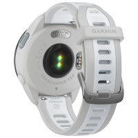 Смарт-годинник Garmin Forerunner 165 з білим силіконовим ремінцем