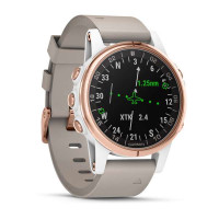 Garmin D2 Delta S Sapphire White Rose Gold w/White Band GPS EMEA