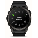 Смарт-годинник Garmin Tactix 7 AMOLED Edition з адаптивним кольоровим екраном чорного кольору з нейлоновим ремінцем