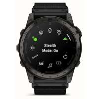 Смарт-годинник Garmin Tactix 7 AMOLED Edition з адаптивним кольоровим екраном чорного кольору з нейлоновим ремінцем