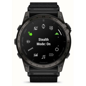 Смарт-годинник Garmin Tactix 7 AMOLED Edition з адаптивним кольоровим екраном чорного кольору з нейлоновим ремінцем