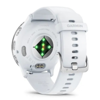 Смарт-годинник Garmin Venu 3 Silver Stainless Steel Bezel with Whitestone Case and Silicone Band