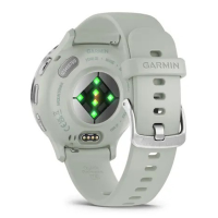 Смарт-годинник Garmin Venu 3S Silver Stainless Steel Bezel with Sage Gray Case and Silicone Band