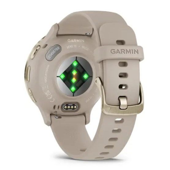Смарт-годинник Garmin Venu 3S Soft Gold Stainless Steel Bezel with French Gray Case and Silicone Band