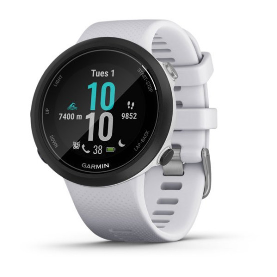 Смарт-годинник Garmin Swim 2 з силіконовим ремінцем білого кольору