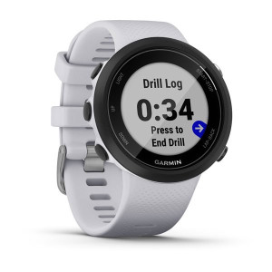 Смарт-годинник Garmin Swim 2 з силіконовим ремінцем білого кольору