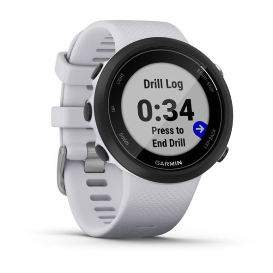 Смарт-годинник Garmin Swim 2 з силіконовим ремінцем білого кольору