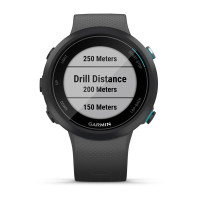 Смарт-годинник Garmin Swim 2 з силіконовим ремінцем чорного кольору