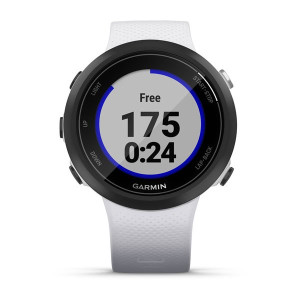 Смарт-годинник Garmin Swim 2 з силіконовим ремінцем білого кольору