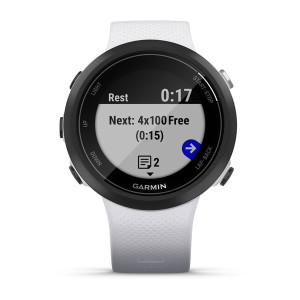 Смарт-годинник Garmin Swim 2 з силіконовим ремінцем білого кольору