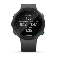 Смарт-годинник Garmin Swim 2 з силіконовим ремінцем чорного кольору