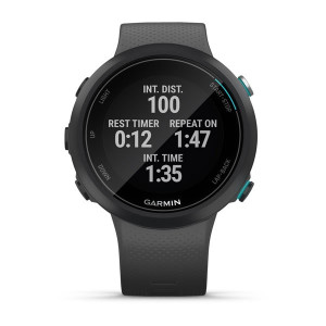 Смарт-годинник Garmin Swim 2 з силіконовим ремінцем чорного кольору