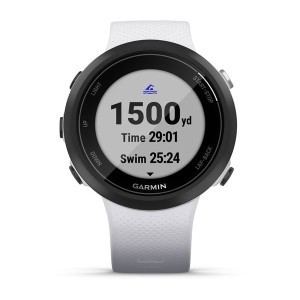 Смарт-годинник Garmin Swim 2 з силіконовим ремінцем білого кольору
