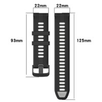 Ремінець для Garmin Forerunner 965 22mm чорний білий жовтий червоний копія