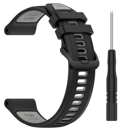 Ремінець для Garmin Forerunner 965 22mm чорний білий жовтий червоний копія