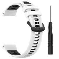 Ремінець для Garmin Forerunner 965 22mm чорний білий жовтий червоний копія