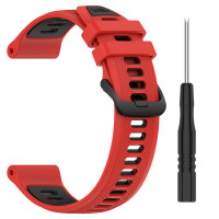 Ремінець для Garmin Forerunner 965 22mm чорний білий жовтий червоний копія