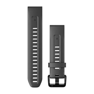 Ремінець для Garmin Fenix 7s 20mm QuickFit Graphite silicone band