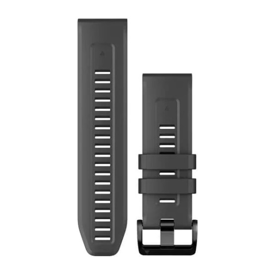 Ремінець для Garmin Fenix 7X 26mm QuickFit Graphite silicone band