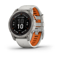 Смарт-годинник Fenix 7 Pro Sapphire Solar Edition корпус титановий з силіконовим ремінцем сірого та помаранчевого кольору